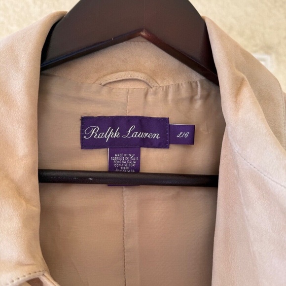 Ralph Lauren Purple Label Goat Suede Overcoat w/ Tags Sz L. Made in Italy - Picture 3 of 9